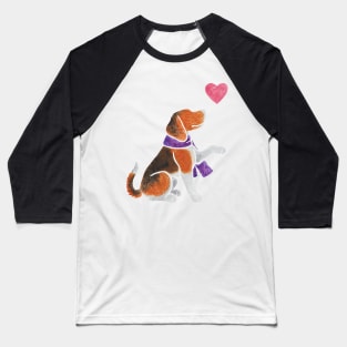 Watercolour Beagle Baseball T-Shirt